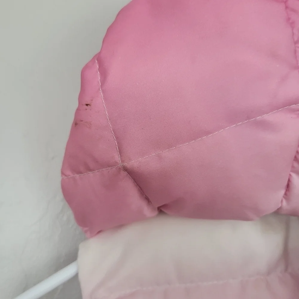 Roper Little Girls Small 6-6X Ombre Pink Vest Quilted Puffer Down Feather Warm